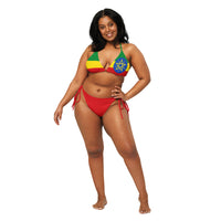 Ethiopia Flag string bikini - Conscious Apparel Store