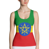 Ethiopia Flag Tank Top - Conscious Apparel Store