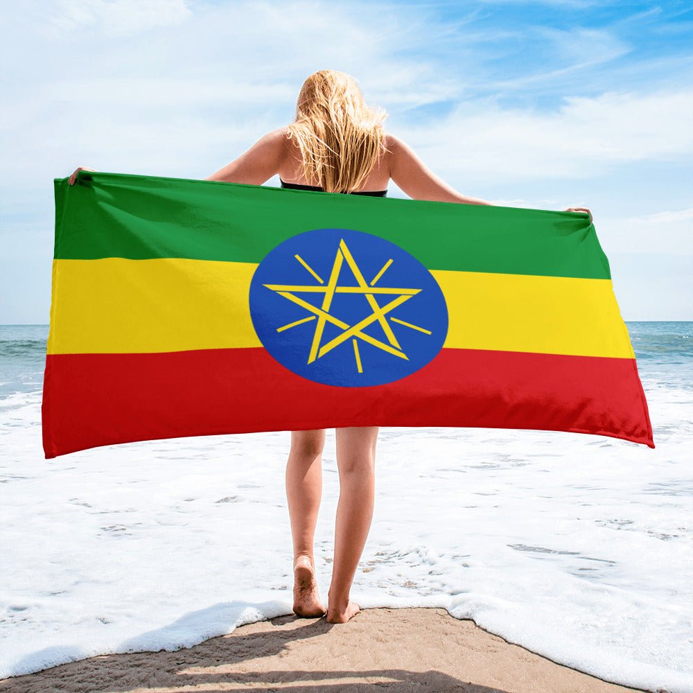 Ethiopia Flag Towel - Conscious Apparel Store