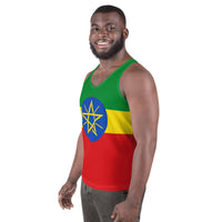 Ethiopia Flag Unisex Tank Top - Conscious Apparel Store