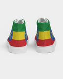 Ethiopia Flag Women's Hightop Canvas Shoe - Conscious Apparel Store