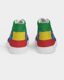 Ethiopia Flag Women's Hightop Canvas Shoe - Conscious Apparel Store