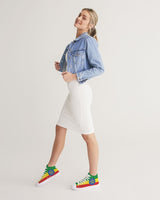 Ethiopia Flag Women's Hightop Canvas Shoe - Conscious Apparel Store