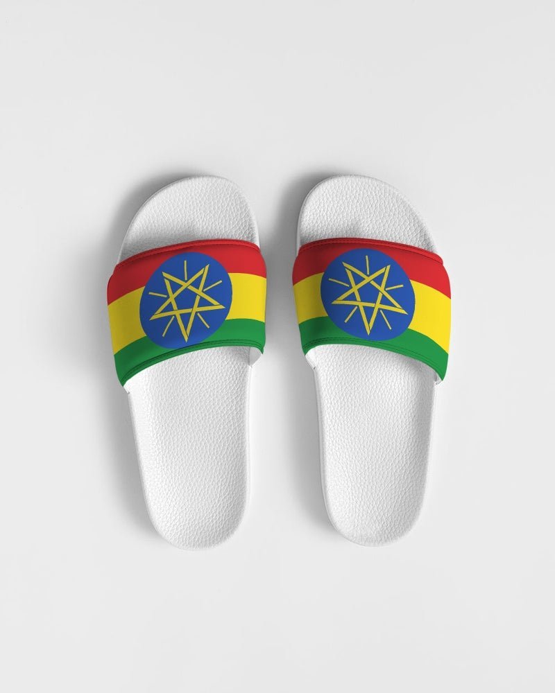 Ethiopia Flag Women's Slide Sandal - Conscious Apparel Store