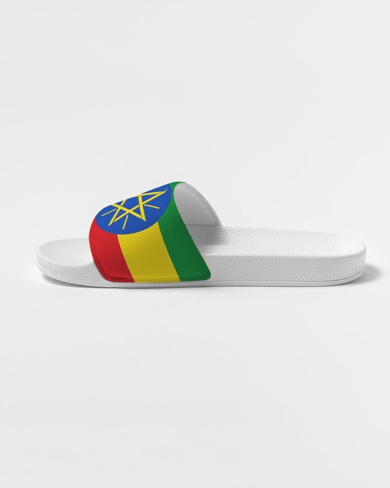 Ethiopia Flag Women's Slide Sandal - Conscious Apparel Store