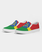 Ethiopia Flag Women's Slip-On Canvas Shoe - Conscious Apparel Store