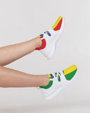 Ethiopia Flag Women's Two-Tone Sneaker - Conscious Apparel Store
