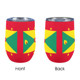 Grenada Flag 12oz Wine Tumbler - Conscious Apparel Store