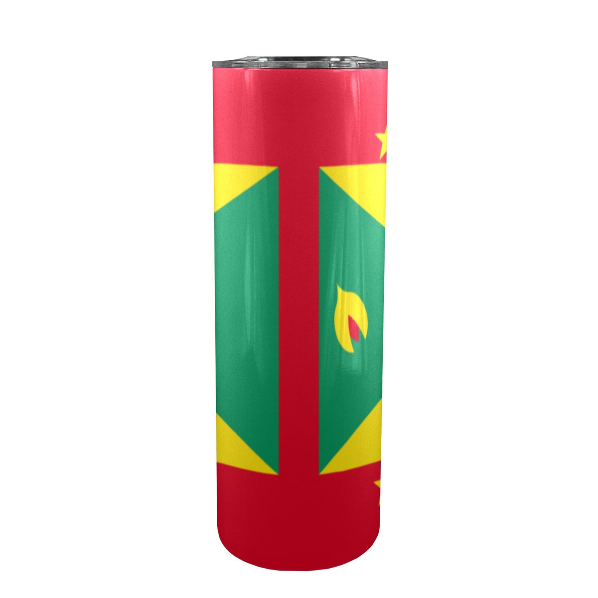 Grenada Flag 20oz Tall Skinny Tumbler with Lid and Straw - Conscious Apparel Store