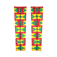 Grenada Flag Arm Sleeves (Set of Two) - Conscious Apparel Store