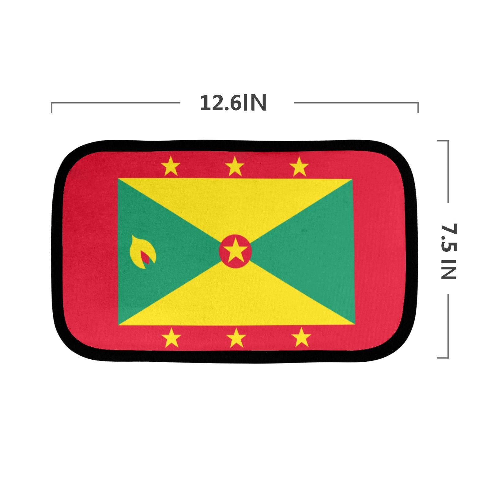 Grenada Flag Car Armrest Cover - Conscious Apparel Store