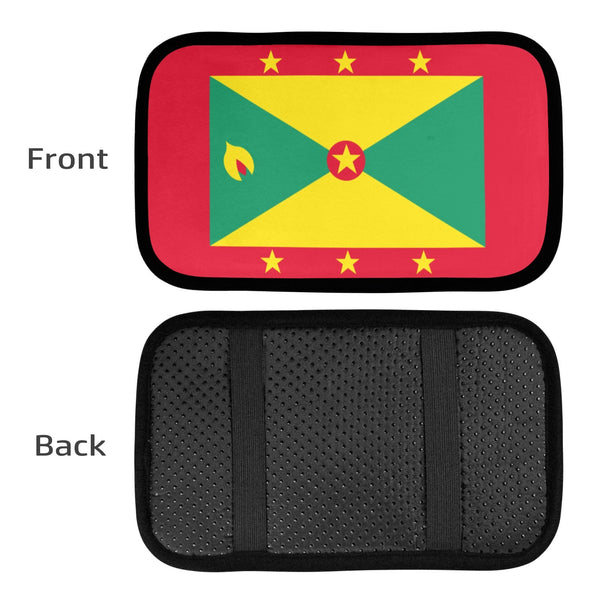 Grenada Flag Car Armrest Cover - Conscious Apparel Store