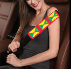 Grenada Flag Car Seat Belt Cover 7''x12.6'' (Pack of 2) - Conscious Apparel Store