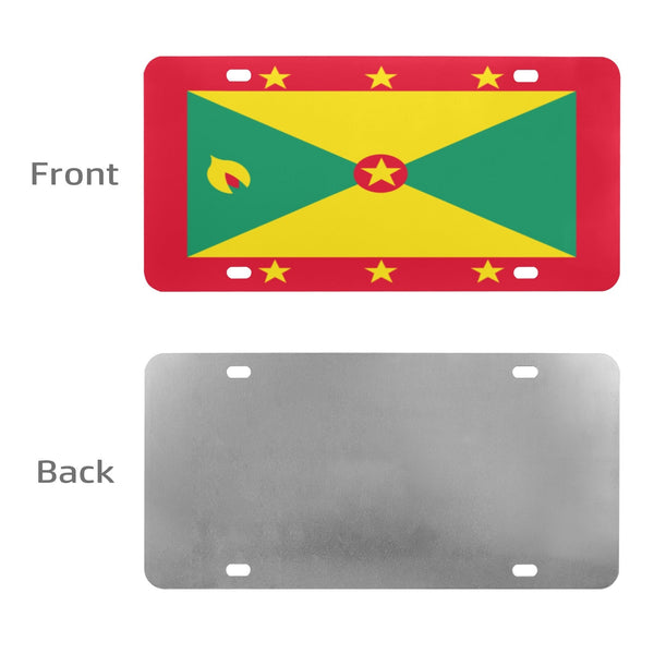 Grenada Flag Custom License Plate - Conscious Apparel Store