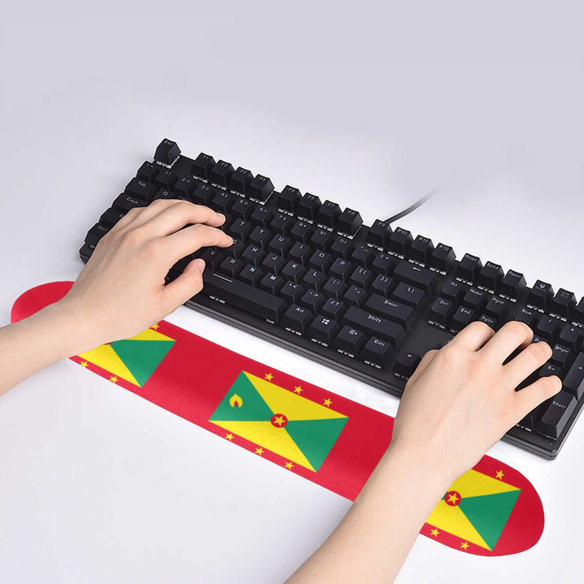 Grenada Flag Keyboard Wrist Rest Pad - Conscious Apparel Store