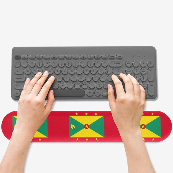 Grenada Flag Keyboard Wrist Rest Pad - Conscious Apparel Store
