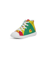 Grenada Flag Kids Hightop Canvas Sneakers - Conscious Apparel Store