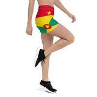 Grenada Flag Leggings Shorts - Conscious Apparel Store