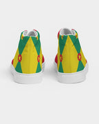 Grenada Flag Men's Hightop Canvas Shoe - Conscious Apparel Store