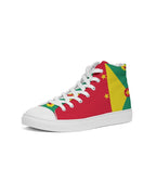 Grenada Flag Men's Hightop Canvas Shoe - Conscious Apparel Store