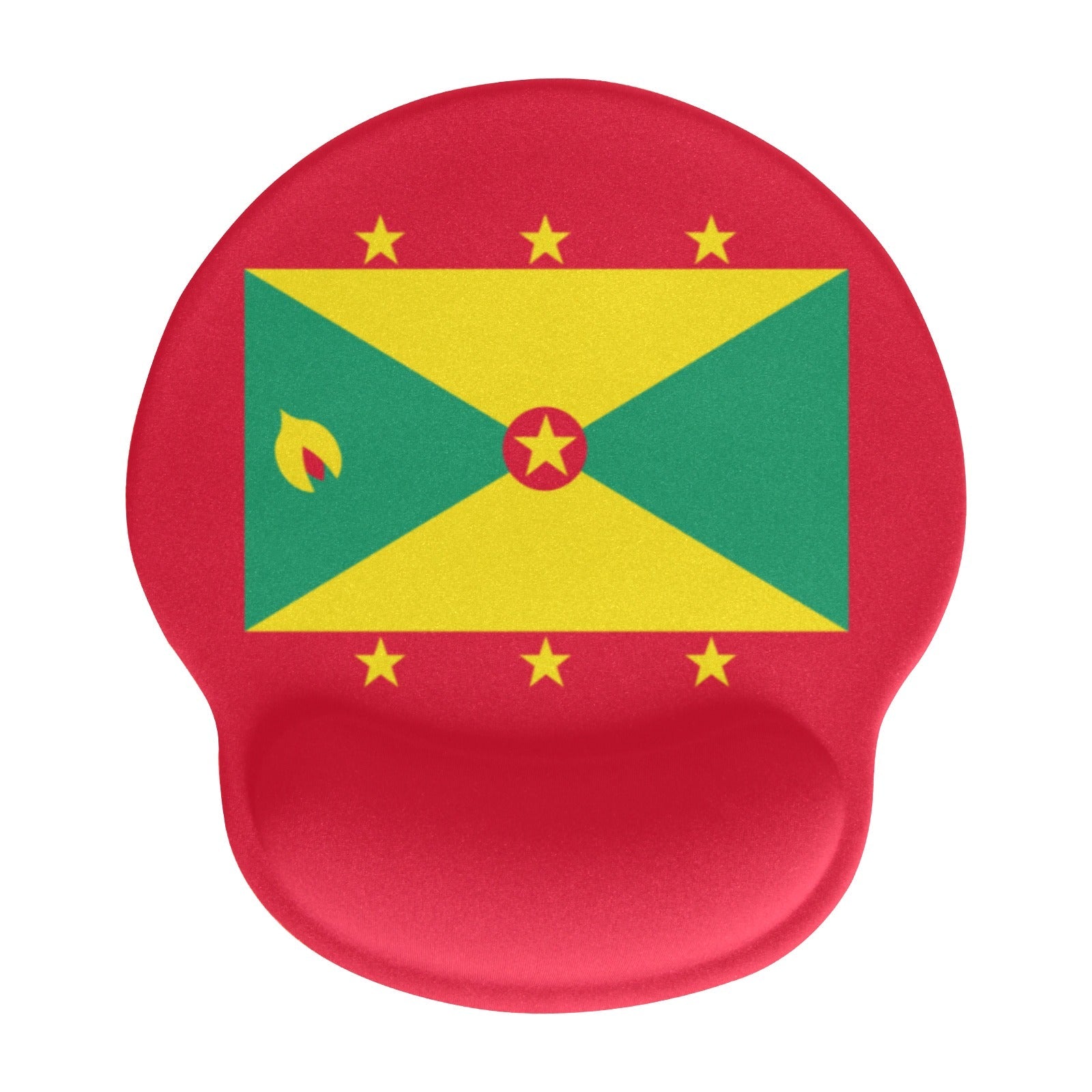 Grenada-Flag Mouse Pad with Wrist Rest Support - Conscious Apparel Store