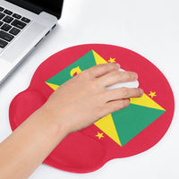 Grenada-Flag Mouse Pad with Wrist Rest Support - Conscious Apparel Store