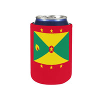 Grenada Flag Neoprene Can Cooler 4" x 2.7" dia. - Conscious Apparel Store