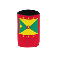 Grenada Flag Neoprene Can Cooler 4" x 2.7" dia. - Conscious Apparel Store