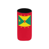Grenada Flag Neoprene Can Cooler 5" x 2.3" dia. - Conscious Apparel Store