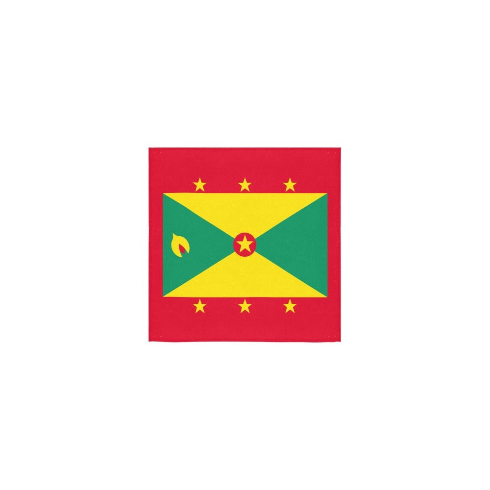 Grenada Flag Square Towel 13“x13” - Conscious Apparel Store