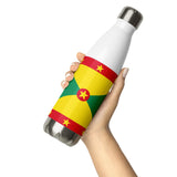 Grenada Flag Stainless Steel Water Bottle - Conscious Apparel Store
