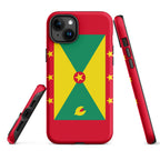 Grenada Flag Tough Cellphone Case for iPhone® - Conscious Apparel Store