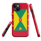Grenada Flag Tough Cellphone Case for iPhone® - Conscious Apparel Store