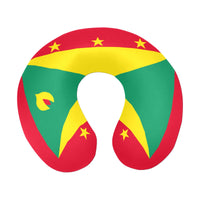 Grenada Flag U-Shape Travel Pillow - Conscious Apparel Store