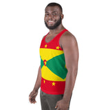Grenada Flag Unisex Tank Top - Conscious Apparel Store