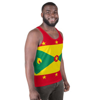 Grenada Flag Unisex Tank Top - Conscious Apparel Store