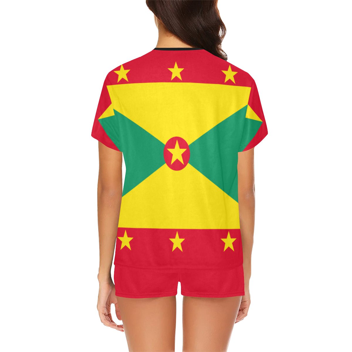 Grenada Flag Women's Short Pajama Set - Conscious Apparel Store