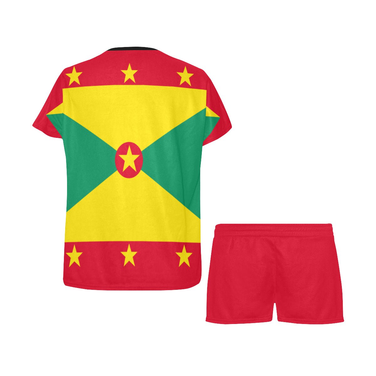 Grenada Flag Women's Short Pajama Set - Conscious Apparel Store