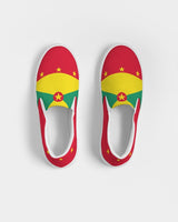 Grenada Flag Women's Slip-On Canvas Shoe - Conscious Apparel Store