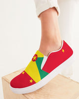 Grenada Flag Women's Slip-On Canvas Shoe - Conscious Apparel Store