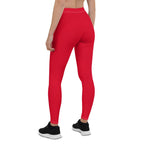 Grenada Red Leggings - Conscious Apparel Store