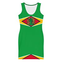 Guyana Flag Bodycon dress (II) - Conscious Apparel Store