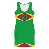 Guyana Flag Bodycon dress (II) - Conscious Apparel Store
