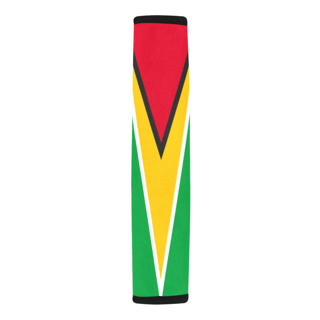 Guyana Flag Car Seat Belt Cover 7''x12.6'' (Pack of 2) - Conscious Apparel Store