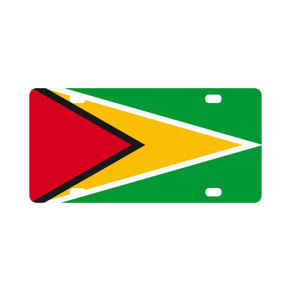 Guyana Flag Classic License Plate - Conscious Apparel Store