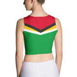 Guyana Flag Crop Top - Conscious Apparel Store