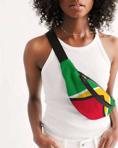 Guyana Flag Crossbody Sling Bag - Conscious Apparel Store
