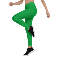 Guyana Flag Green Leggings - Conscious Apparel Store