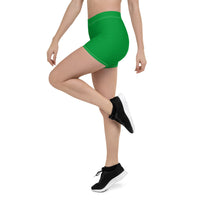 Guyana Flag Green Leggings Shorts - Conscious Apparel Store