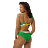 Guyana Flag high-waisted bikini - Conscious Apparel Store